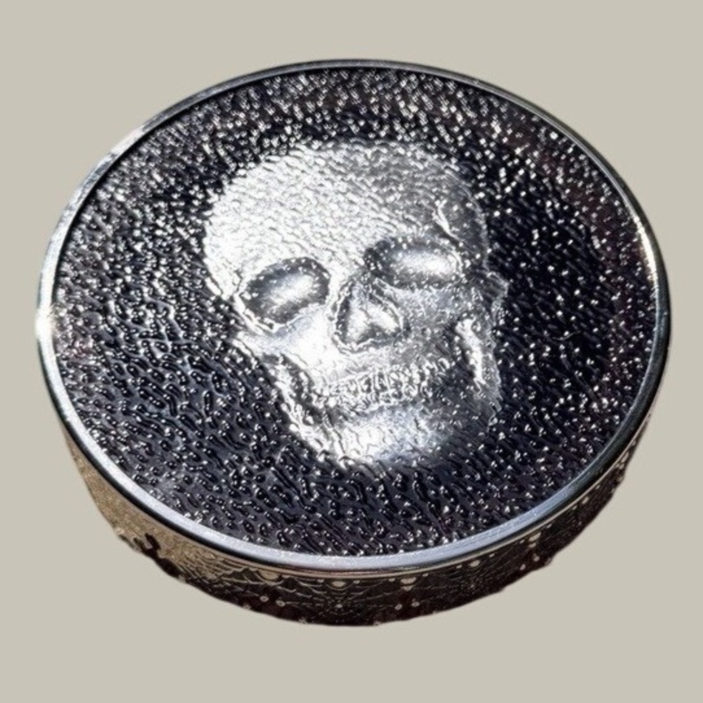 Bath and Body Works Skull Designer Candle Lid (Lid Only) Spooky Good!